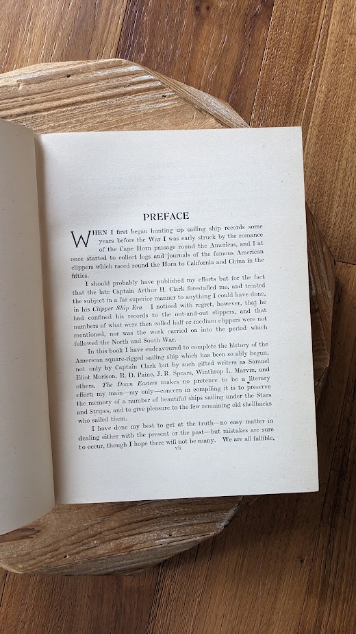 Preface - 1953 The Down Easters by Basil Lubbock – American Deep-Water Sailing Ships 1869–1929