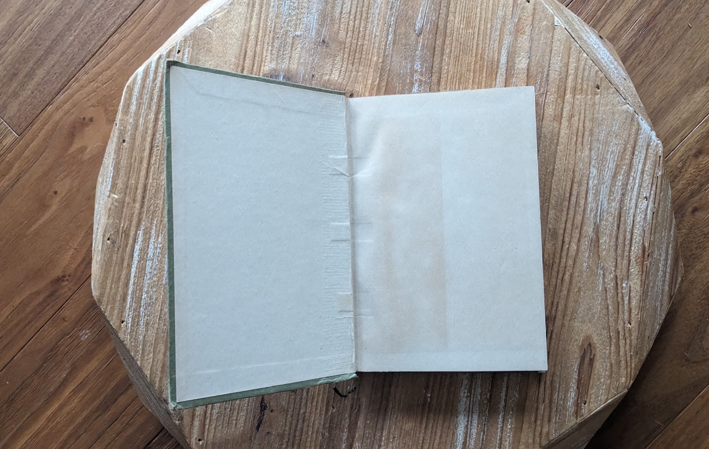 front pastedown and endpaper - Little Miss Vanity by Mrs. Henry Clarke – Undated – Rare Copy - Blackie and Son Limited