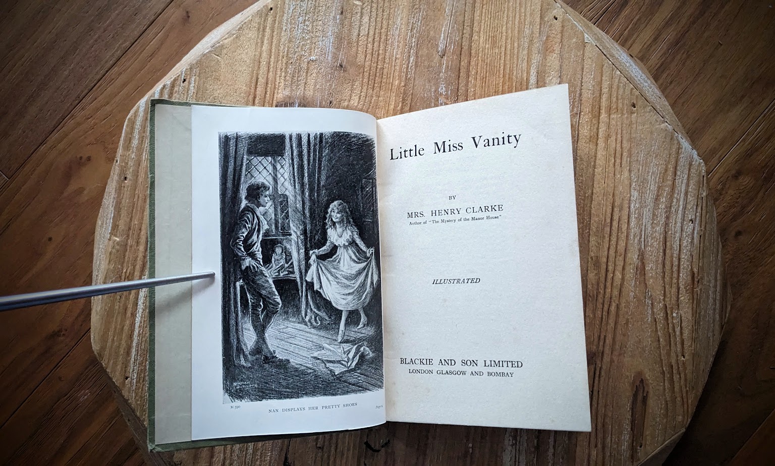 title page - Little Miss Vanity by Mrs. Henry Clarke – Undated – Rare Copy - Blackie and Son Limited