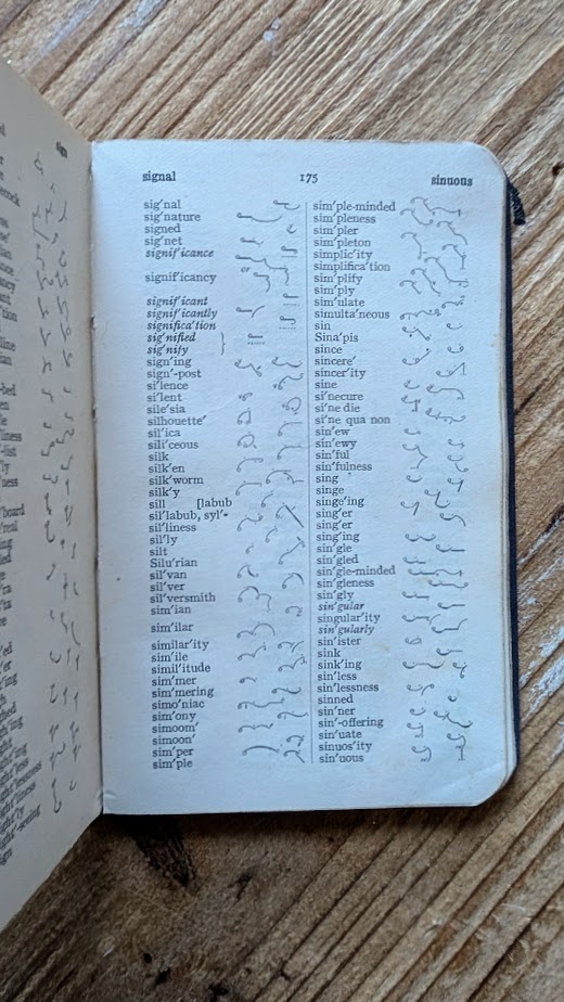 Isaac Pitman’s Pocket Shorthand Dictionary — Centenary Edition — Undated - page inside