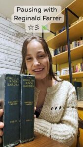 Pausing with Reginald Farrer - Ash Tree Books