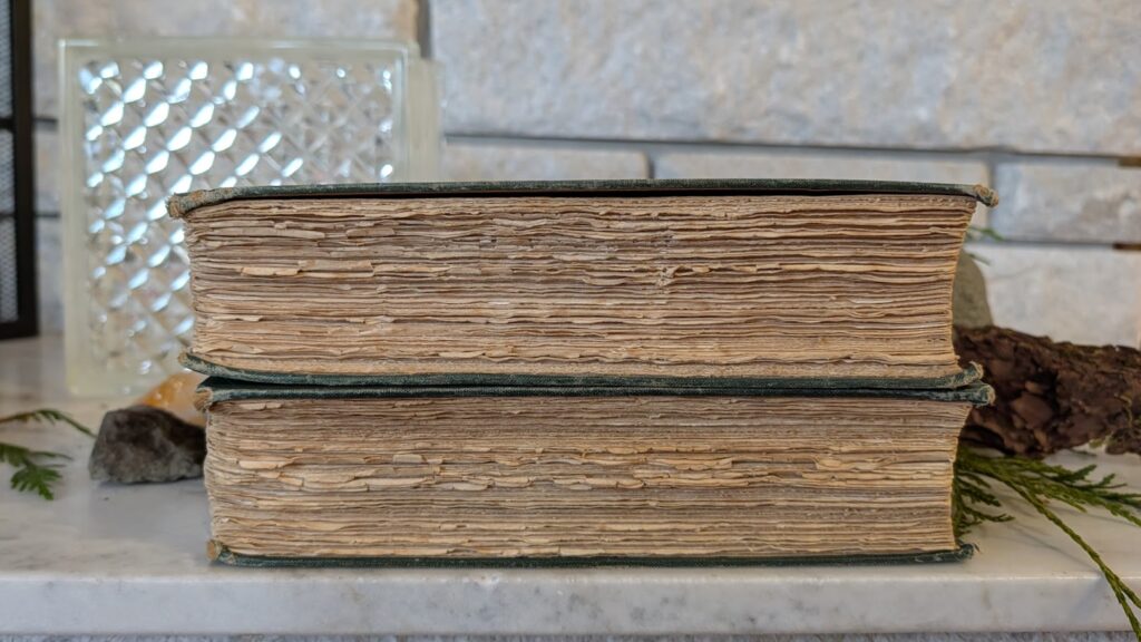 uncut textblock view - 1928 English Rock Garden by Reginald Farrer — Complete Two-Volume Set - fourth impression