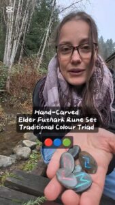 Elder Futhark Runes in Traditional Norse Colours - Ash Tree Books and Runes