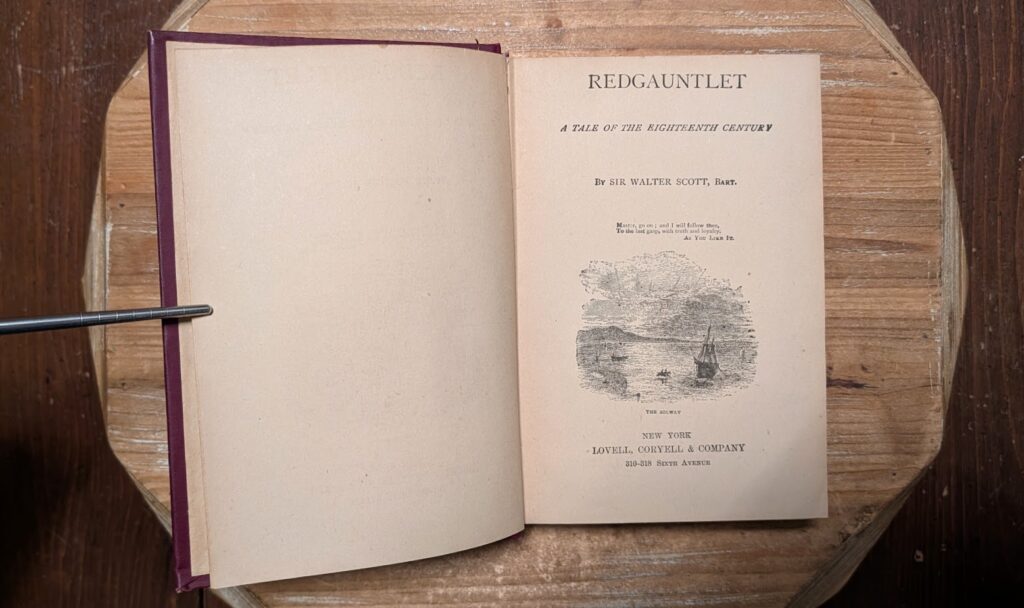 c.1880s — Sir Walter Scott - Redguantlet - Oxford Edition