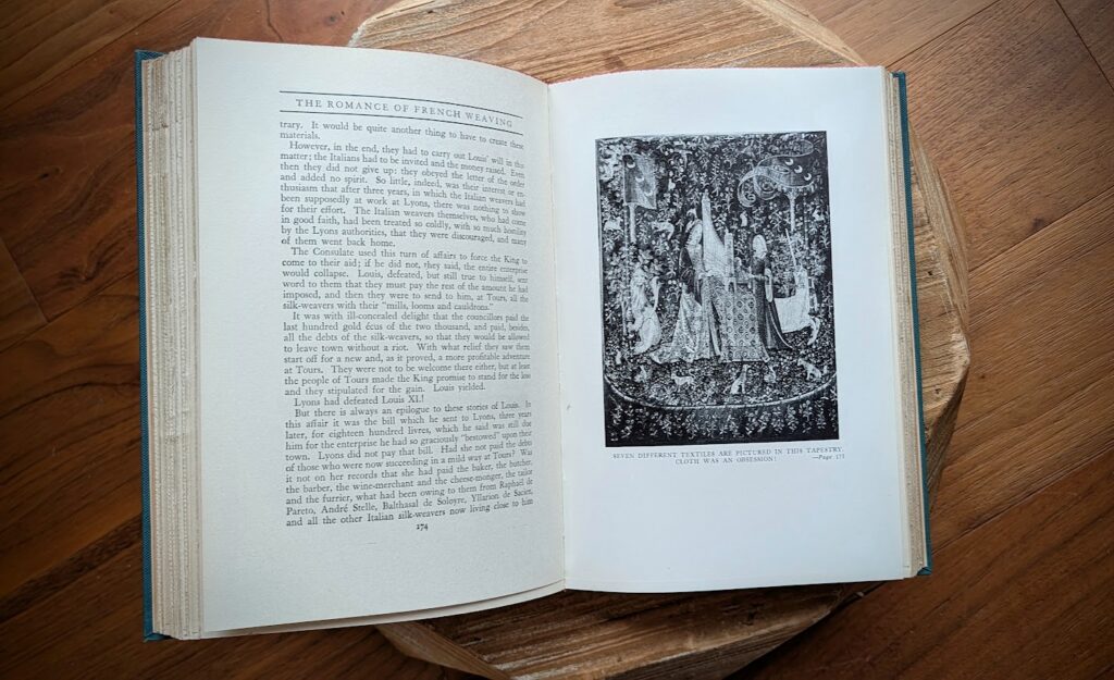 1936 The Romance of French Weaving by Paul Rodier - Tudor Publishing Co - page inside