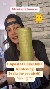 Unposted Collectible Gardening Books for you shelf April 2026 - Ash Tree Books