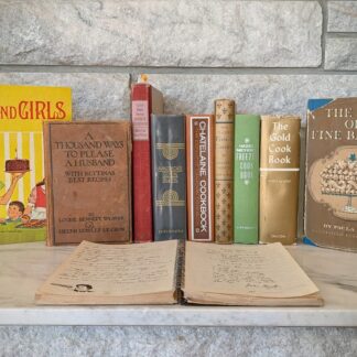 1917–1972 - Lot of 10 Vintage Cookbooks - Community, Canadian, French & American Cookery