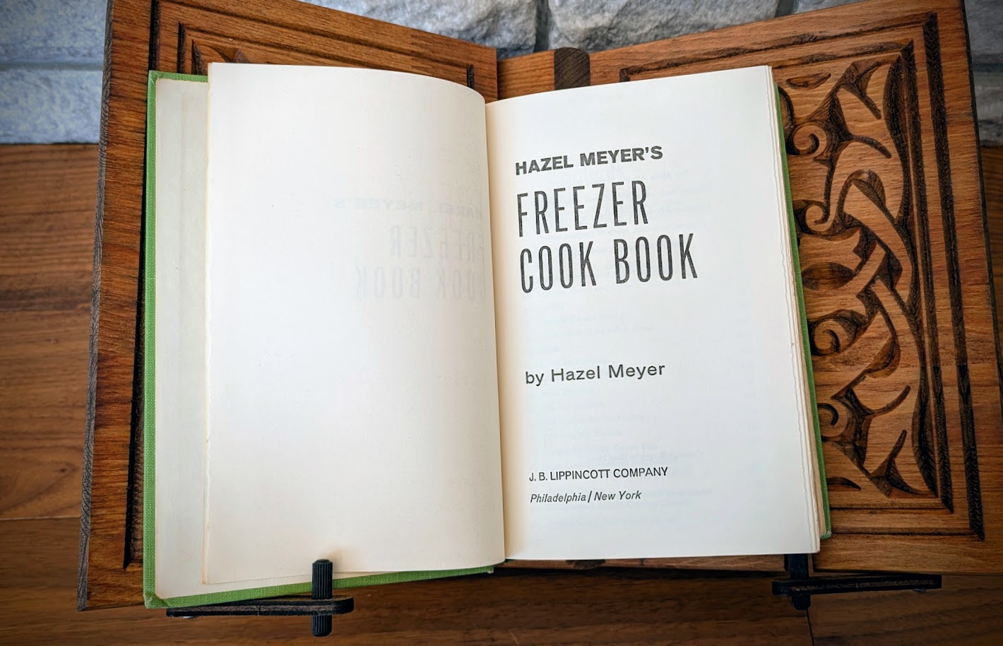 1970 Hazel Meyer's Freezer Cook Book - Title Page