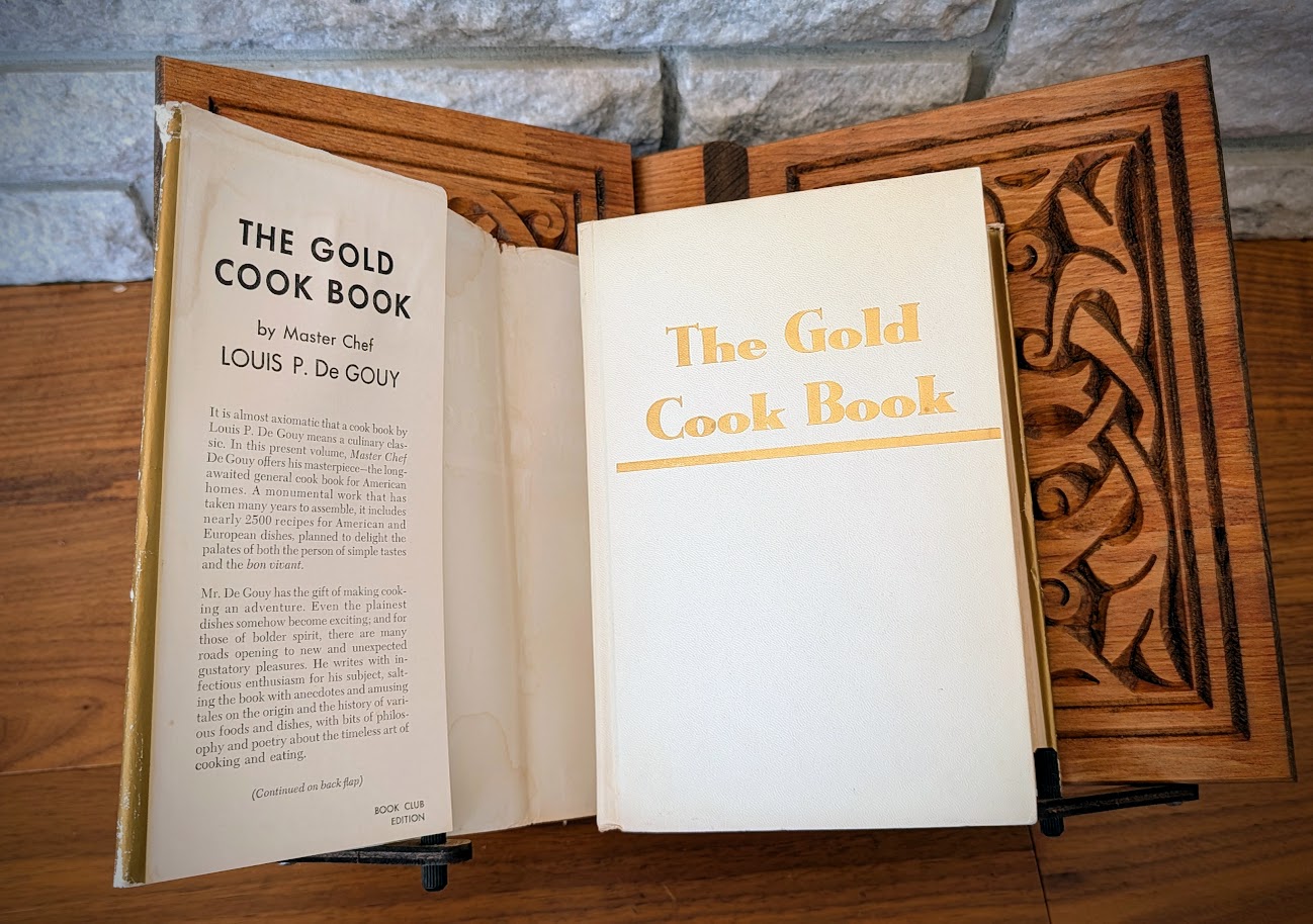 1970 The Gold Cook Book by Master Chef Louis P. De Gouy