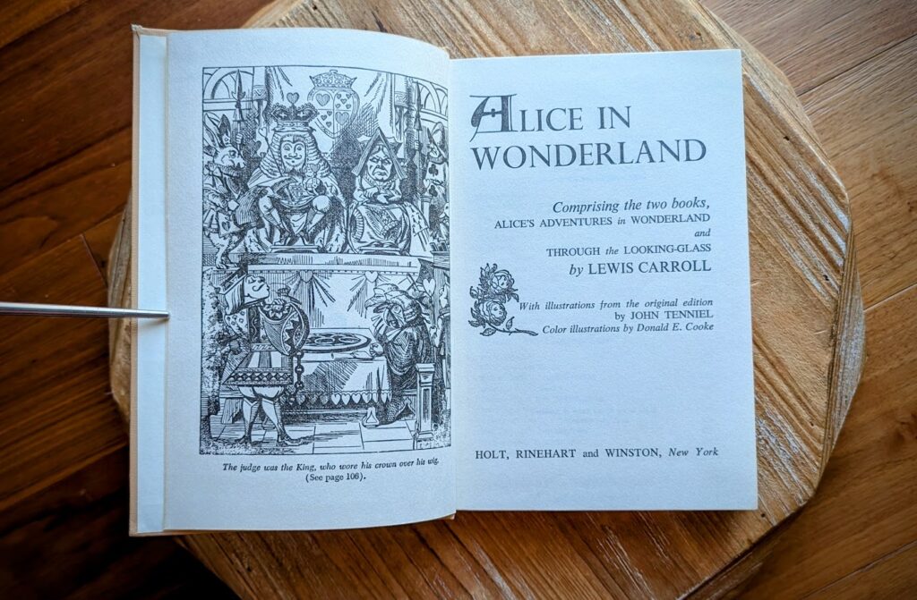 Alice in Wonderland - 1961 Children's Classics - Title page