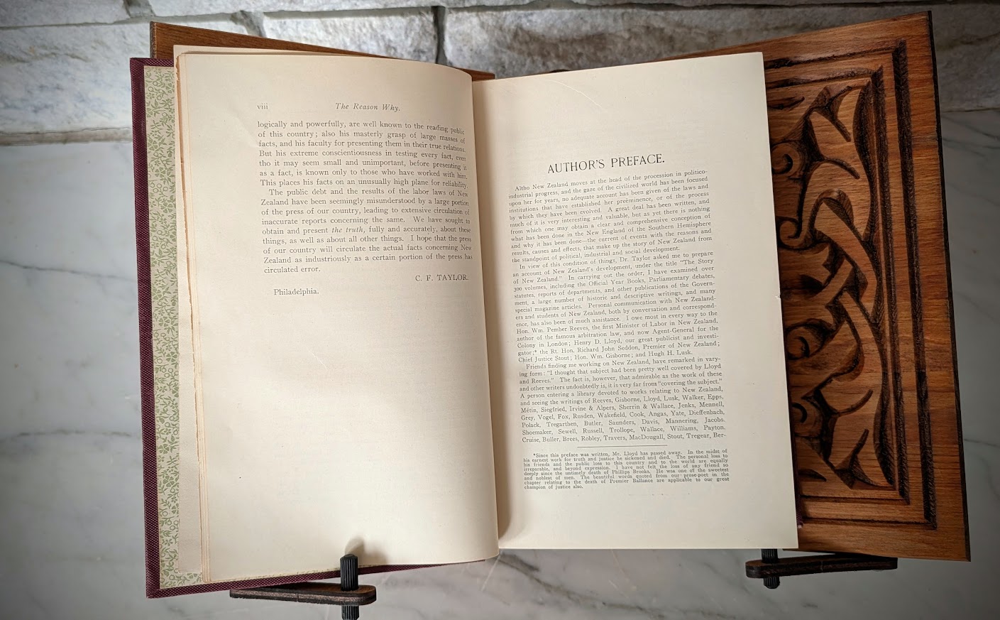 Author's Preface - 1904 The Story of New Zealand by F. Parsons - First Edition