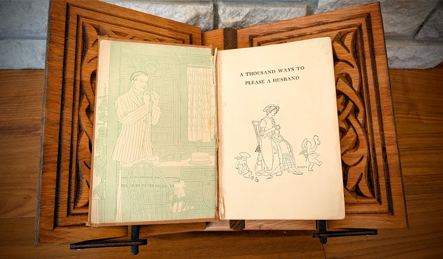 Pre title - 1917 A Thousand Ways to Please a Husband by Louise Bennett Weaver - Full seam split