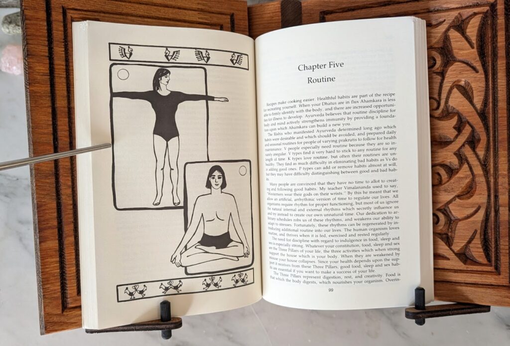 Routine - Pages inside - 1989 Prakruti - Your Ayurvedic Constitution Dr Robert E. Svoboda