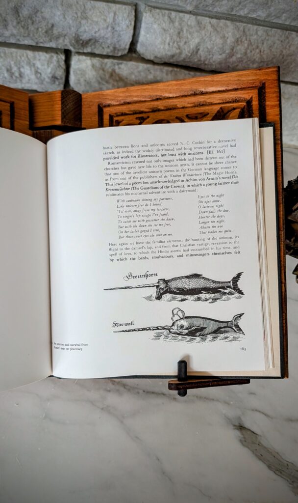 Sea unicorn and narwhal - 1972 UNICORN - Myth and Reality by Rüdiger Robert Beer