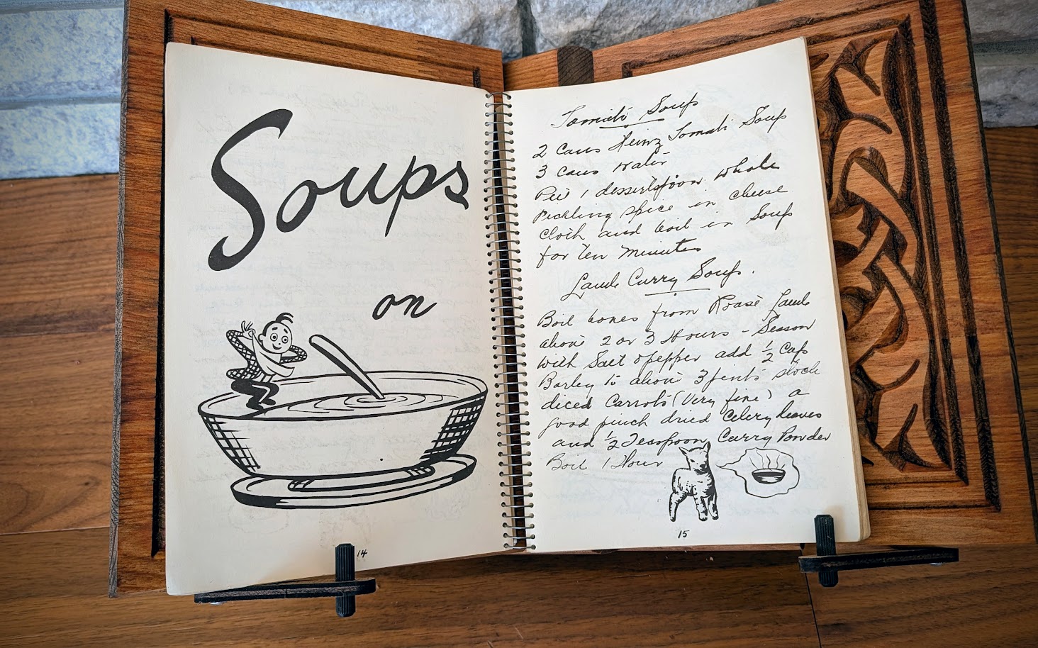 Soups - 1947 The Pot of Gold - A Treasure Chest of Selected Recipes. Compiled by the Junior Auxiliary of St. Joseph's Hospital