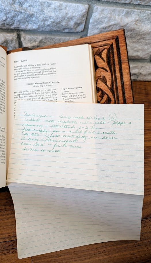ephemera inside - pages inside - 1959 The Classic French Cuisine by Joseph Donon
