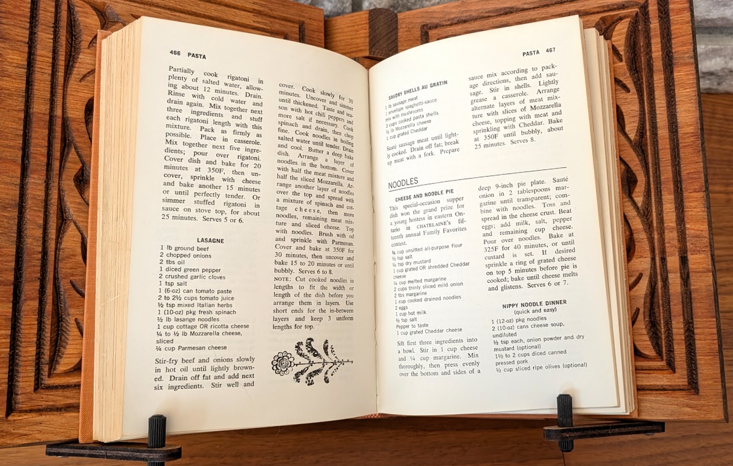 pasta - pages inside - 1969 Chatelaine Cookbook - The Definitive Canadian Cookbook