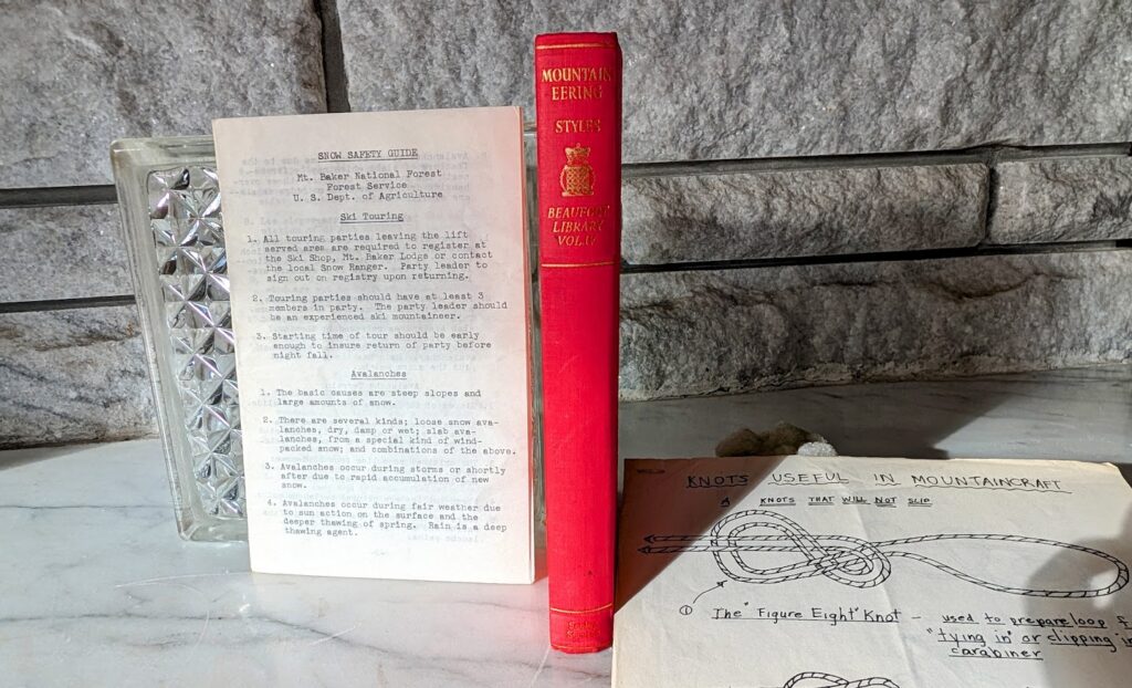 1954 Introduction to Mountaineering by Showell Styles with Mountaineering Ephemera