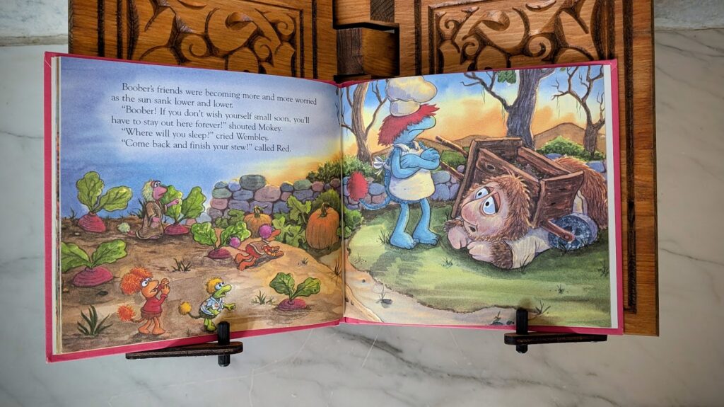 Boober Fraggle's Giant Wish - Jocelyn Stevenson - 1984 Fraggle Rock Hardcover - pages inside