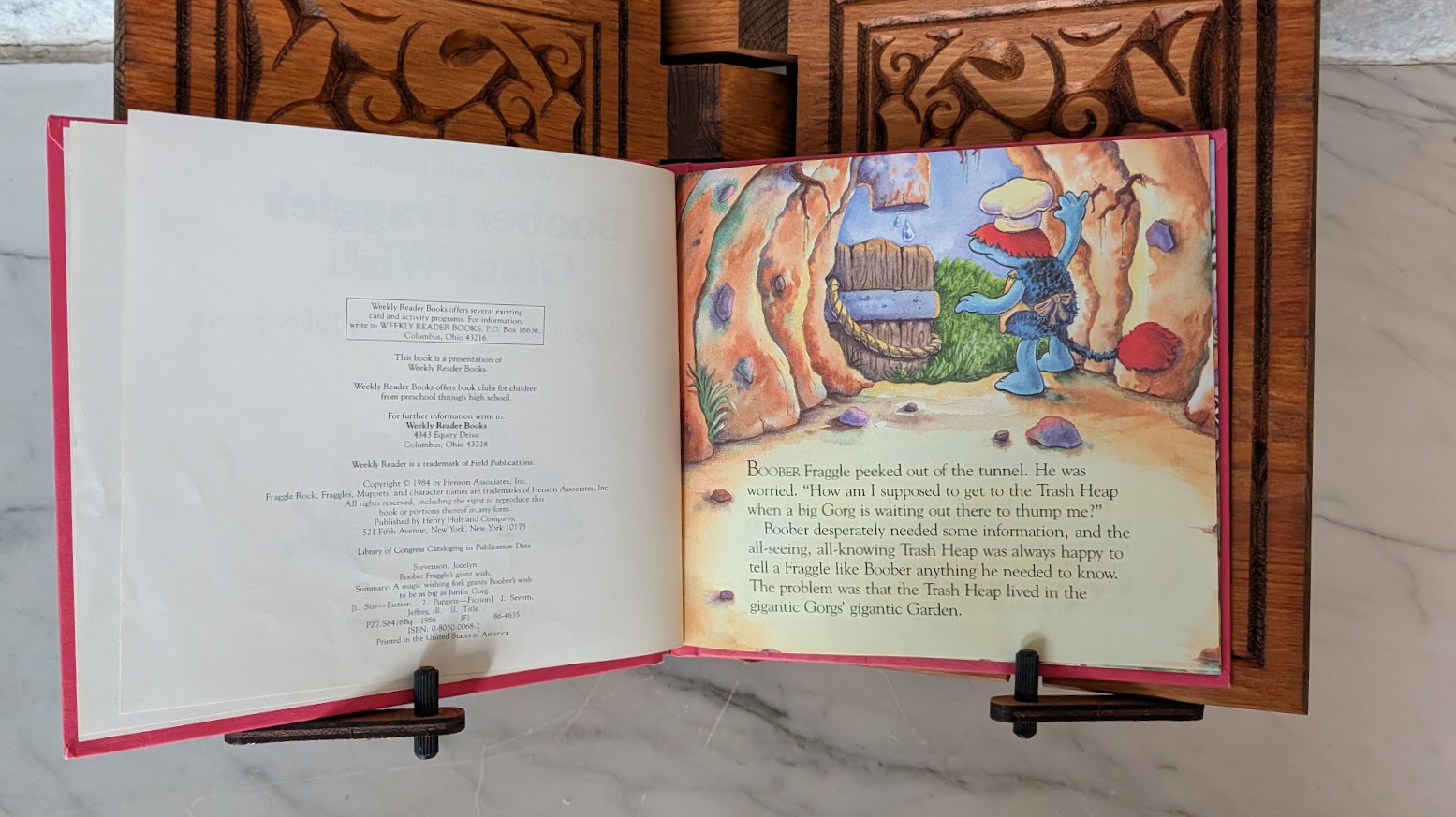First Page - Boober Fraggle's Giant Wish - Jocelyn Stevenson - 1984 Fraggle Rock Hardcover