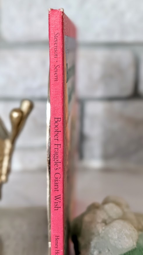 Upper Spine View - Boober Fraggle's Giant Wish - Jocelyn Stevenson - 1984 Fraggle Rock Hardcover