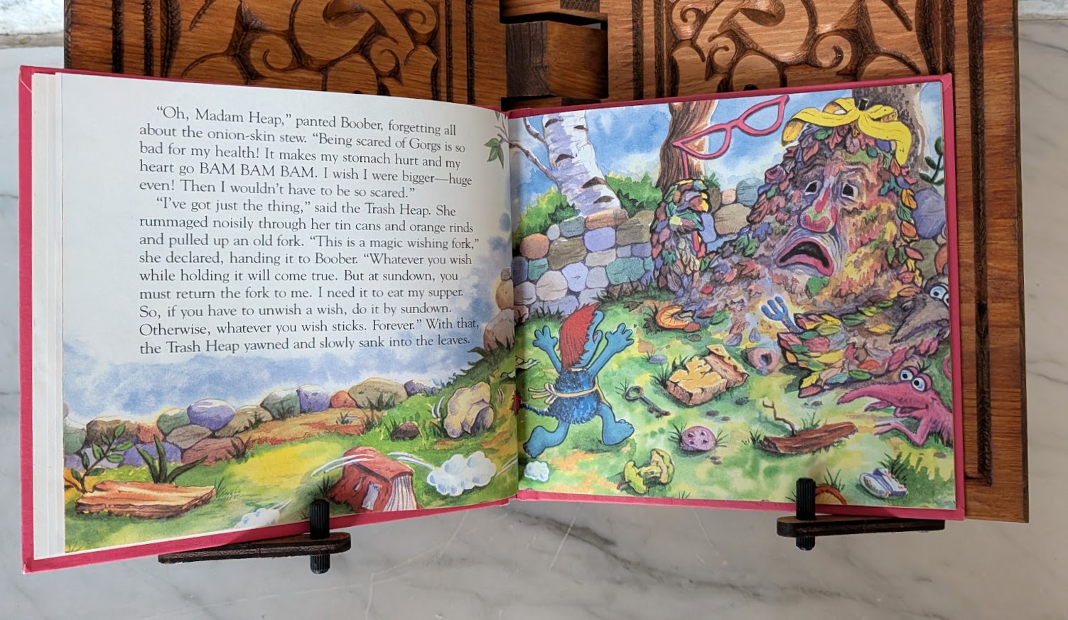 pages inside - Boober Fraggle's Giant Wish - Jocelyn Stevenson - 1984 Fraggle Rock Hardcover