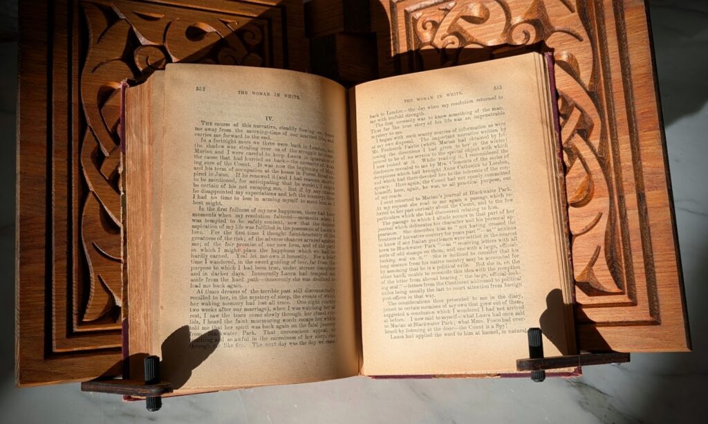 The Woman in White by Wilkie Collins - circa 1890s - William L. Allison Company - pages inside