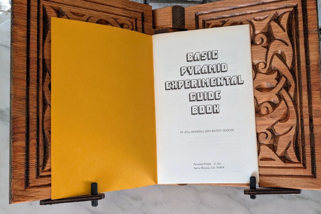 Title page - Basic Pyramid Experimental Guide Book – Vintage Booklet by Bill Kerrell & Kathy Goggin