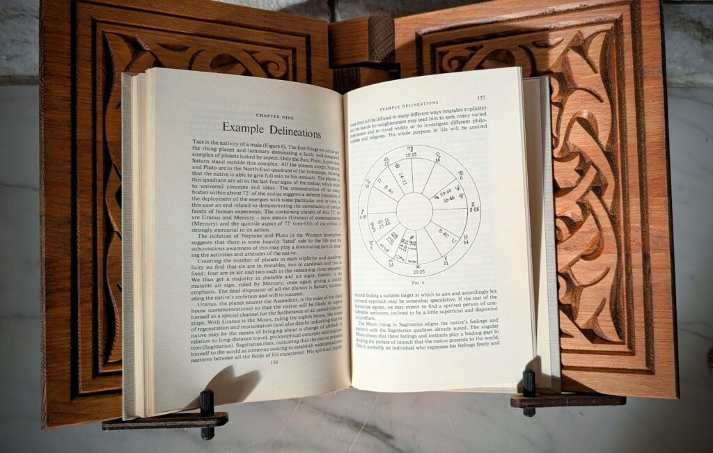 Example Delineations - 1963 Astrology by Ronald C. Davison - First Edition Second Printing - pages inside