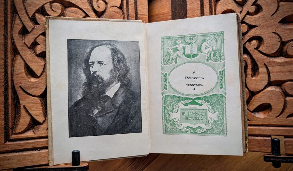 Title page - Princess • A Dream of Fair Women by Alfred Tennyson • Circa 1900 Pocketbook