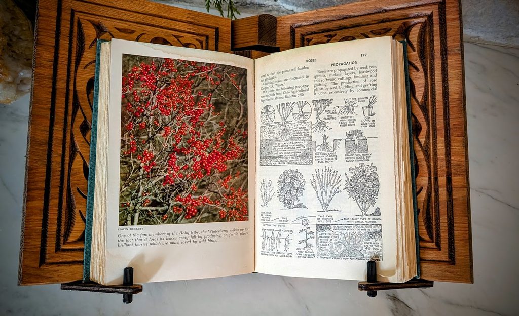 1947 The Complete Book of Garden Magic by Roy E. Biles - colour plate inside