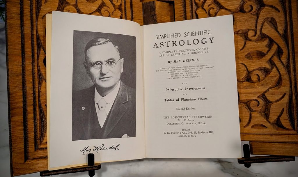 Title page - 1973 Simplified Scientific Astrology by Max Heindel - Second Edition